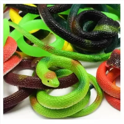 Picture of Toy snake/New Rubber Snake Toy for kids - Multicolor