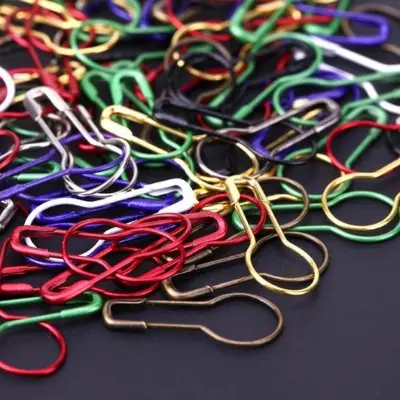 Picture of Hijab Pin For Women 100pcs/Multicolor Small Size Metal Coilless Hijab Safety Pins - Multicolor,Int:S