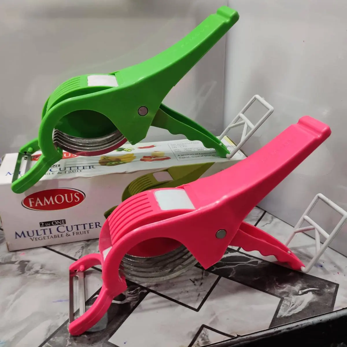 Picture of Vegetable/ Fruit Multi Cutter and Peeler - Multicolor