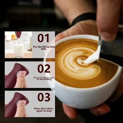 Picture of Electric Hand Mixer Espresso Cappuccino Coffee Maker - Multi-color - Multicolor