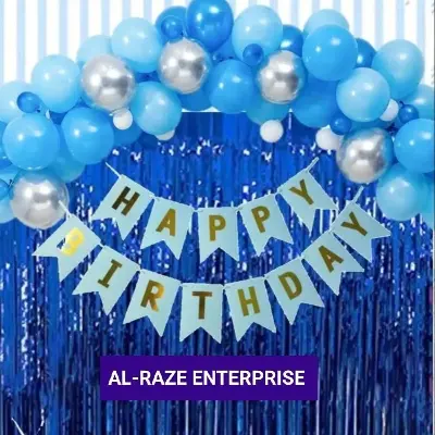 Picture of Happy Birthday Combo Full Set Blue-in low budget - Blue