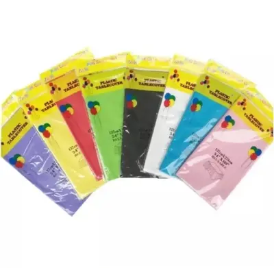 Picture of Table cloth/table cloth for birthday party/plastic table cloth/water proof table cloth - Multicolor