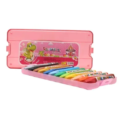 Picture of Oil Pastel/Mom Pencil 12 Pcs/Oil Pastels 12 Color Environmentally Friendly Non-toxic Crayons - Multicolor