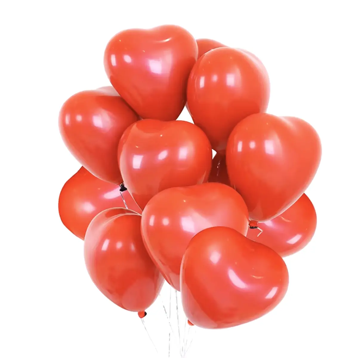 Picture of Heart Shape Love Balloon - 10Pieces - Red