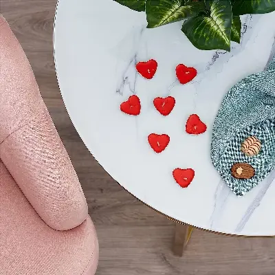 Picture of Love candle-10pc - Red