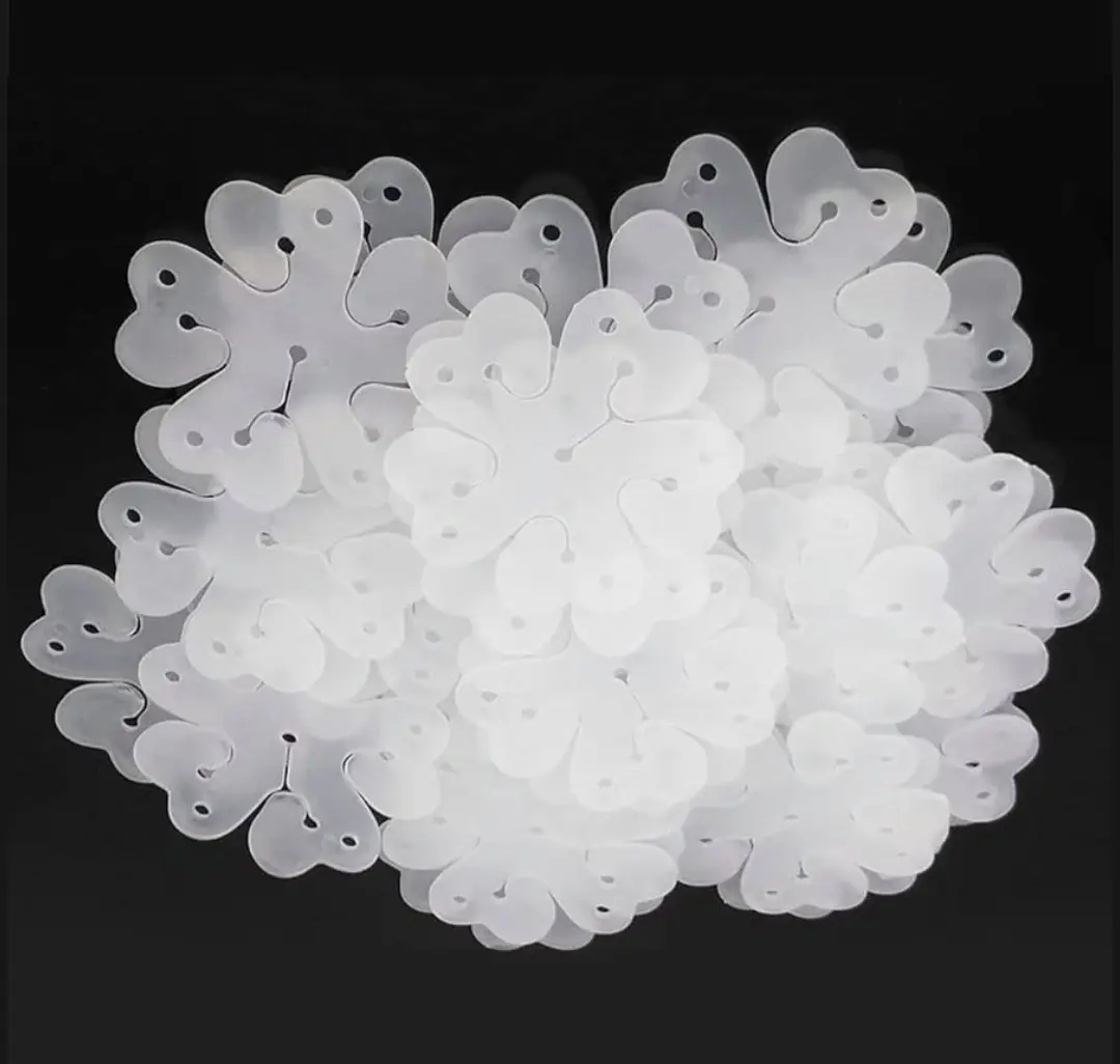 Picture of 5pcs Flower Balloon Clip/Flower Balloon Clips Birthday Party/balloon clips - White