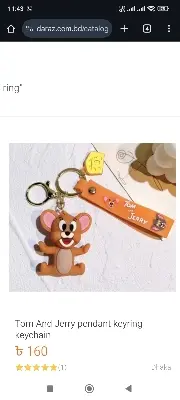 Picture of Tom And Jerry pendant keyring keychain