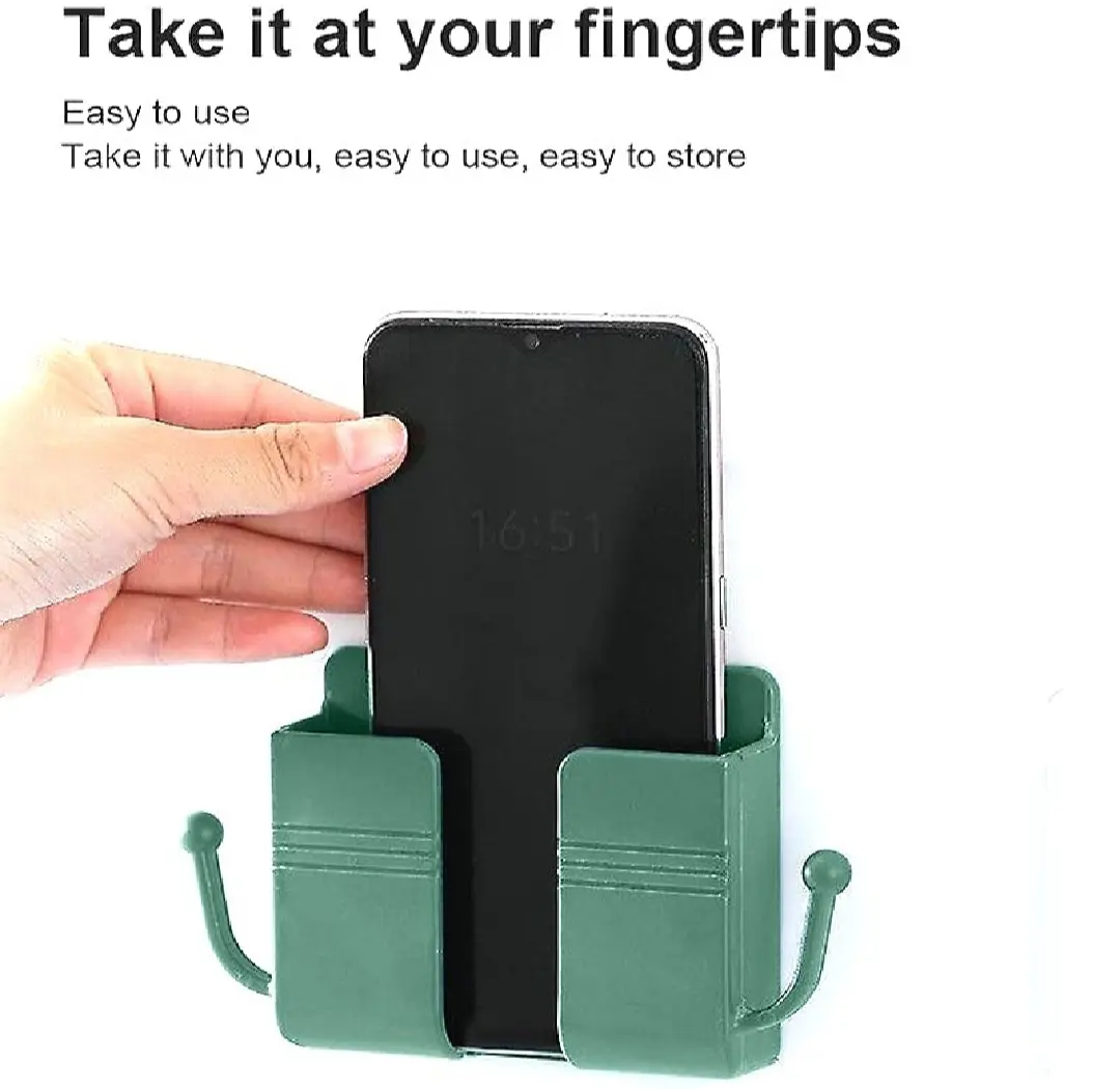 Picture of Multi-function Wall Mounted Organizer Holder, Storage Box, Remote Control, Mobile Phone Plug