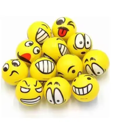 Picture of Stress Ball Emoji Squeeze Ball Exercise Stress Ball-1pv - Yellow