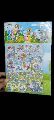 Picture of Sticker for kids-1 pata/3D Cartoon Anime Princess Sticker for Kids Notebook Stickers DIY Scrapboo