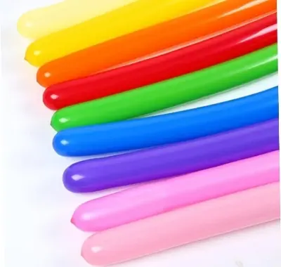 Picture of 20Pcs Long Balloon Animals kit Twisting Balloons with air Pump (20pcs Latex Long Balloons) - Multicolor