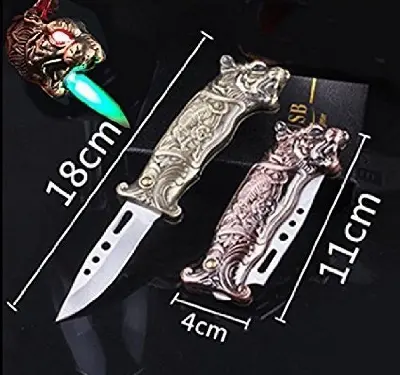 Picture of 2 in 1 Lighter Multifunction Automatic Folding Suit for Camping/Fishing, Kitchen accessories - Multicolor