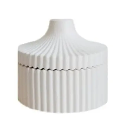 Picture of Home Decor Round shape concrete jwellery box - White