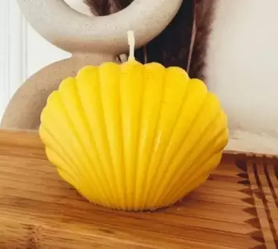Picture of Seashell cute candle for home decor candle night dinner home Large - 1pcs/Seashell samock Candles 1 piece
