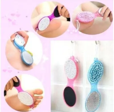 Picture of 4 in 1 Foot Pedicure Brush with Pumice Stone - Multicolor