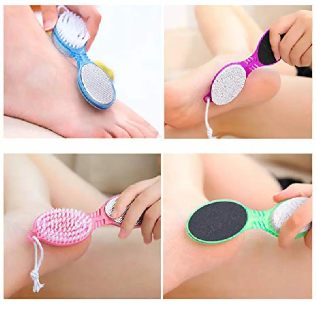 Picture of 4 in 1 Foot Pedicure Brush with Pumice Stone - Multicolor