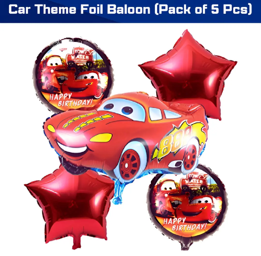 Picture of Character Foil Balloon Set for Party Decorations –Hello Kitty, Cocomelon, Boss Baby, Unicorn, Frozen, Jungle, Car & Spider-Man, Baby Boy & Girl Themes – Perfect for Kids’ Birthday Parties and Events – Pack of 5 pcs