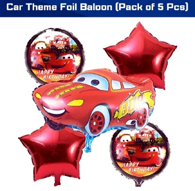 Picture of Character Foil Balloon Set for Party Decorations –Hello Kitty, Cocomelon, Boss Baby, Unicorn, Frozen, Jungle, Car & Spider-Man, Baby Boy & Girl Themes – Perfect for Kids’ Birthday Parties and Events – Pack of 5 pcs