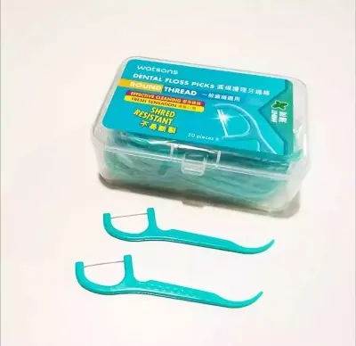 Picture of Dental Floss Toothpick 30pcs box/Procare Macromolecule Dental Floss Pick Toothpick Inner dental Cleaner Tooth Picks - Multicolor