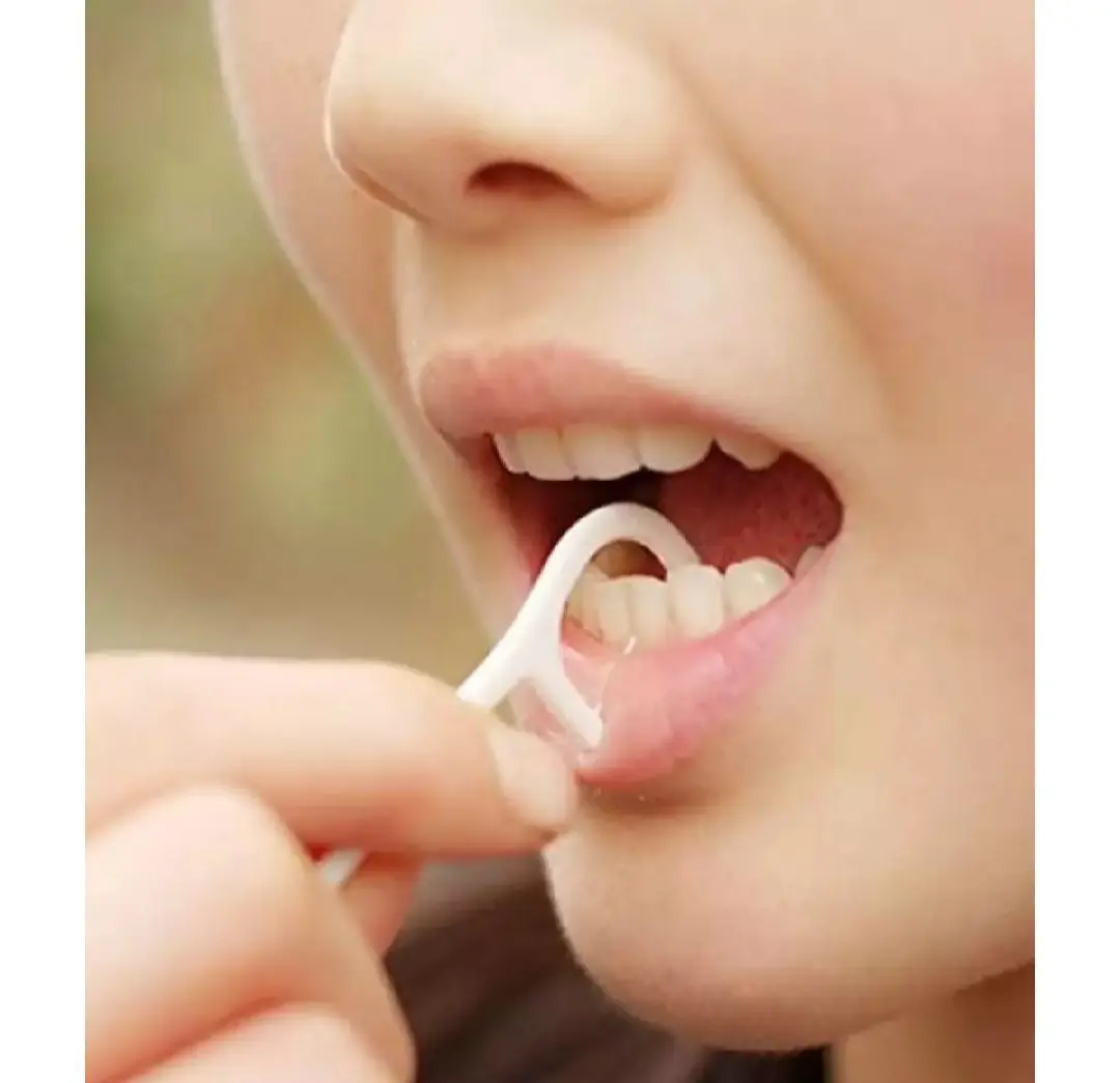 Picture of Dental Floss Toothpick 30pcs box/Procare Macromolecule Dental Floss Pick Toothpick Inner dental Cleaner Tooth Picks - Multicolor