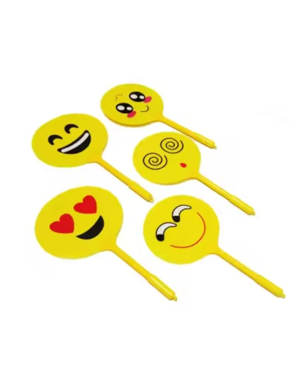 Picture of Emoji fan pen/Sword pen/Gun pen/cartoon, multi-model Shape Pen- 5 Pcs Beautiful design pen combo - Multicolor