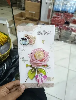 Picture of Thank You Gift Card/3D Happy Birthday Greeting Card for Wish on Birthday - Multi