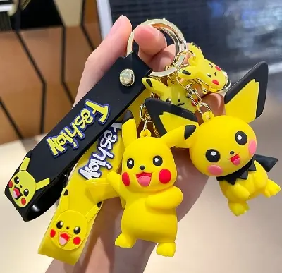 Picture of Pikachu key ring/Pikachu Key Chain Anime Fashion Keychain