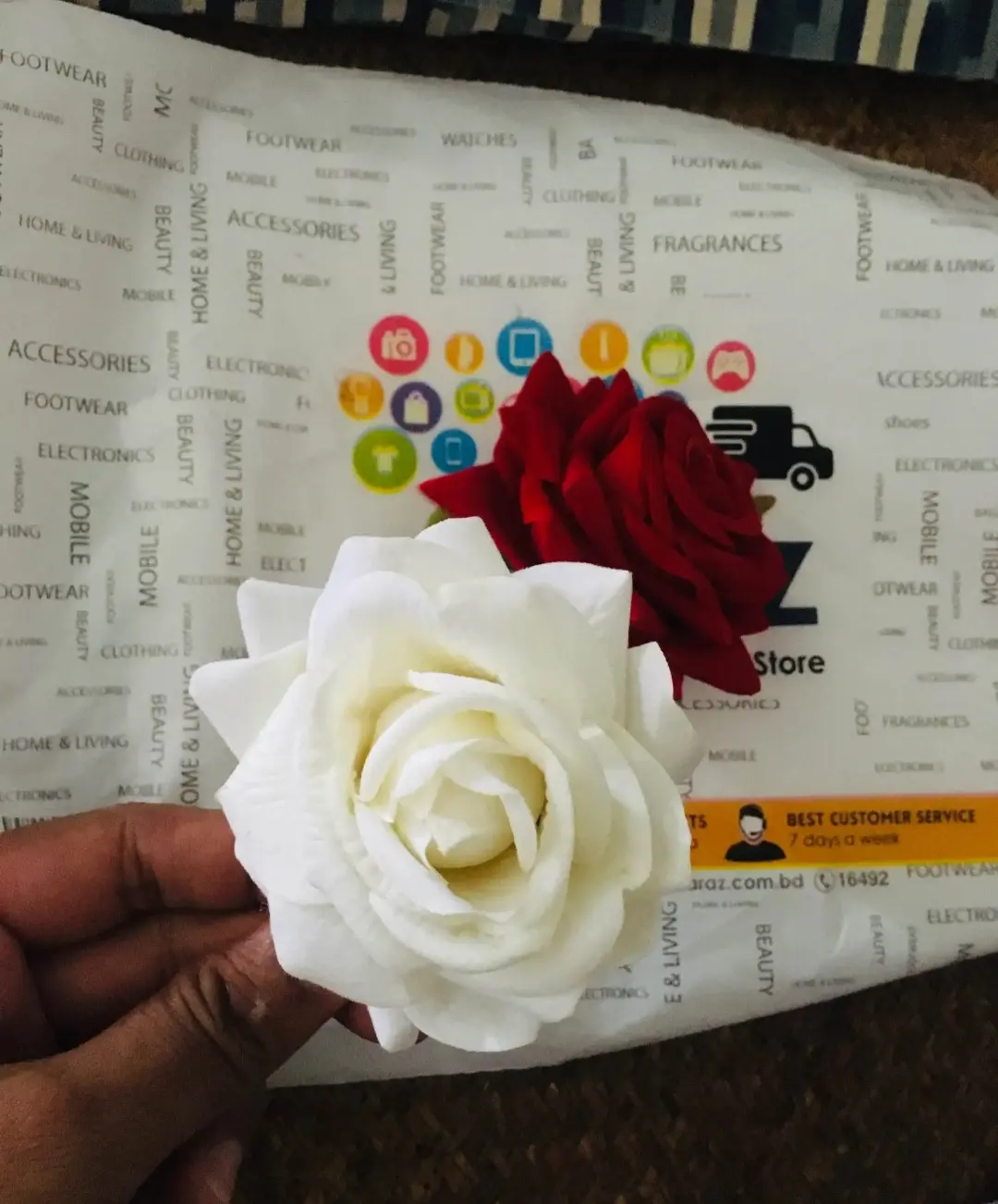 Picture of Rose flower hair clip-1pc/Artificial Large Rose Flower Hair Clip