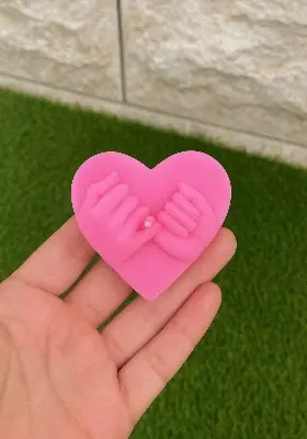 Picture of Pinky promise candle/Hands Holding Candle small size Romantic Gift for Valentines Day