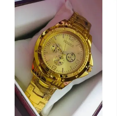 Picture of Analog Men's Luxury Stainless Steel Watch for Men GOLDEN - Watch For Men - Gold