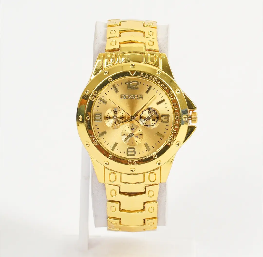 Picture of Analog Men's Luxury Stainless Steel Watch for Men GOLDEN - Watch For Men - Gold