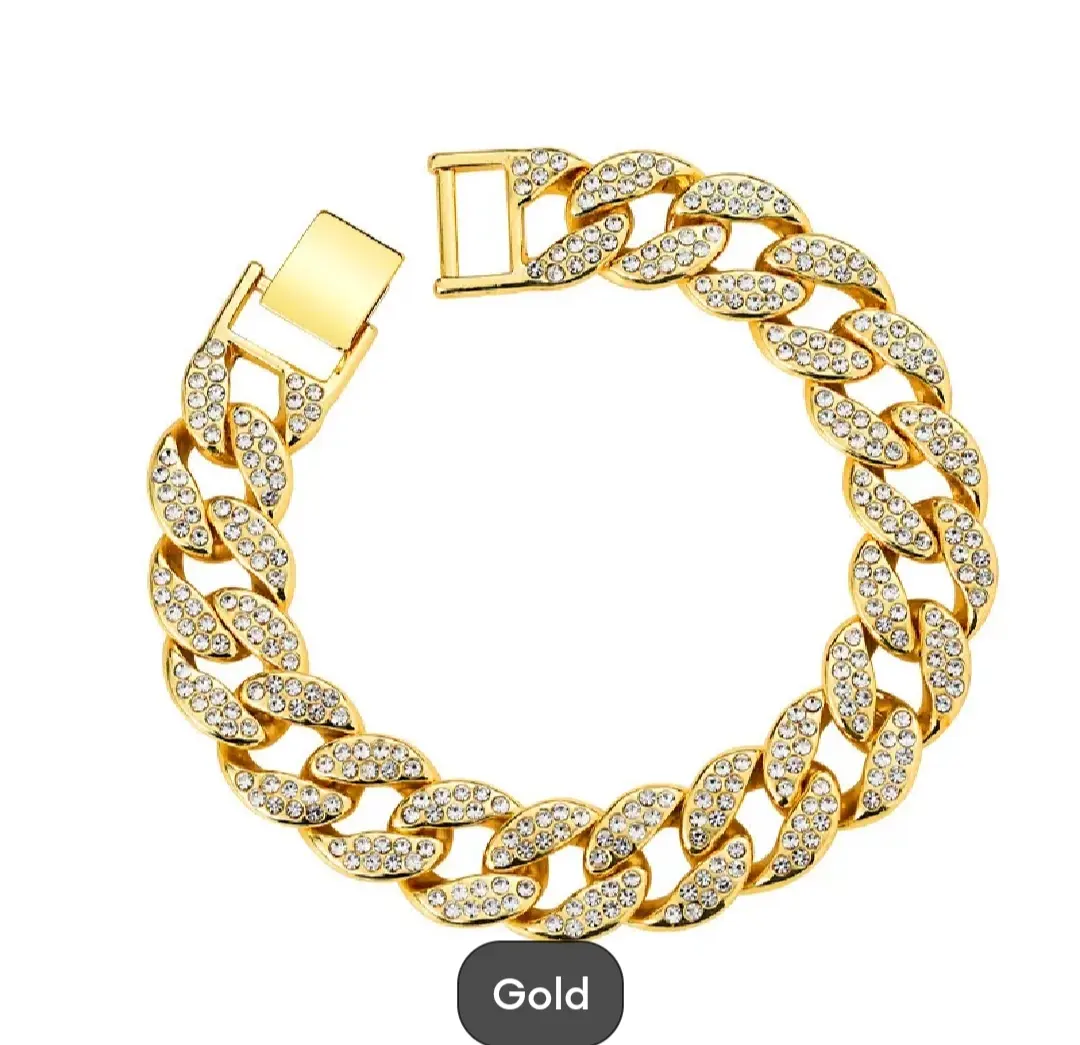 Picture of Men Jewelry Luxury Crystal Stone Bracelet/Crystal Stone Cubic Zirconia Fashion Charm Bracelet For Men