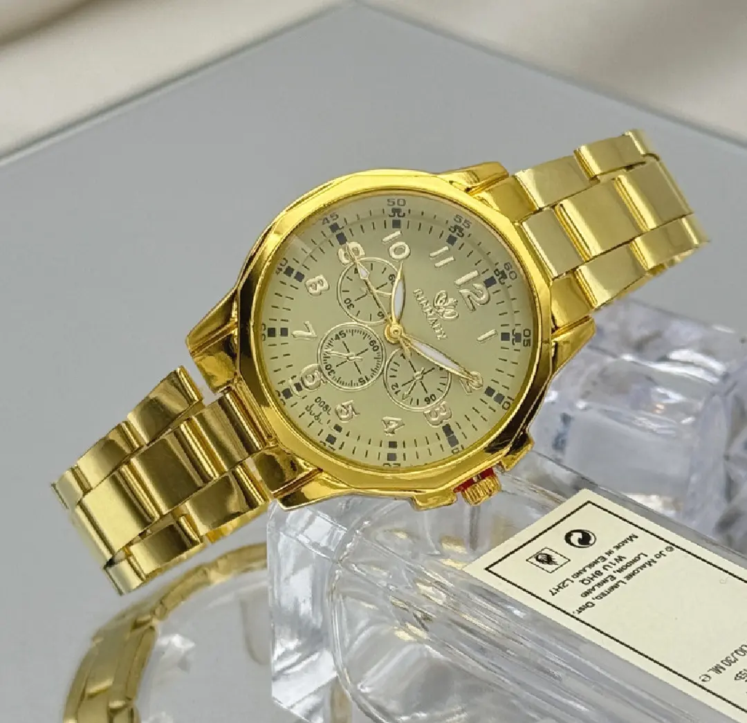 Picture of Golden Watch For Men/Analog Men's Luxury Stainless Steel Watch for Men