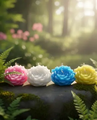 Picture of Lotus Flower Candle - Premium Soy Wax Calming Floral candle