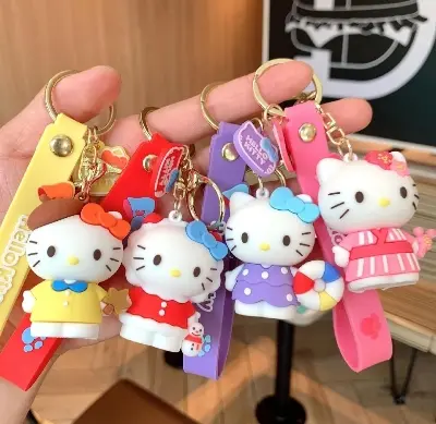 Picture of Cutest Hello Kitty keychain/Pompompurin Pendant Exclusive Key Ring Car Bag Jewelry home use and gift - Pink