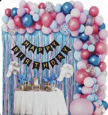 Picture of birthday decoration full set combo package