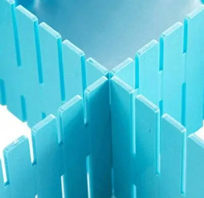 Picture of 4PCS Scalable Drawer Divider Drawer Clapboard Storage Wardrobe Closet Separator Underwear Drawer Organizer Board Partition - Multicolor