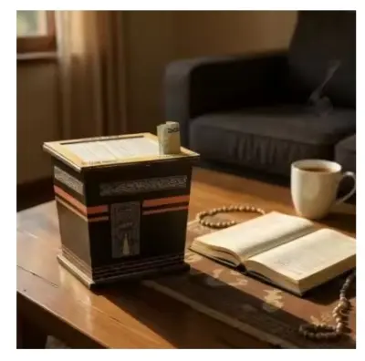 Picture of Umrah Saving Box - Wooden Umrah Saving Box - 290 Days Savings Plan - Islamic Halal Money Jar for Hajj & Umrah - Daily Pilgrimage Savings Tracker - Gift for Muslims Money Saving Box - Multicolor