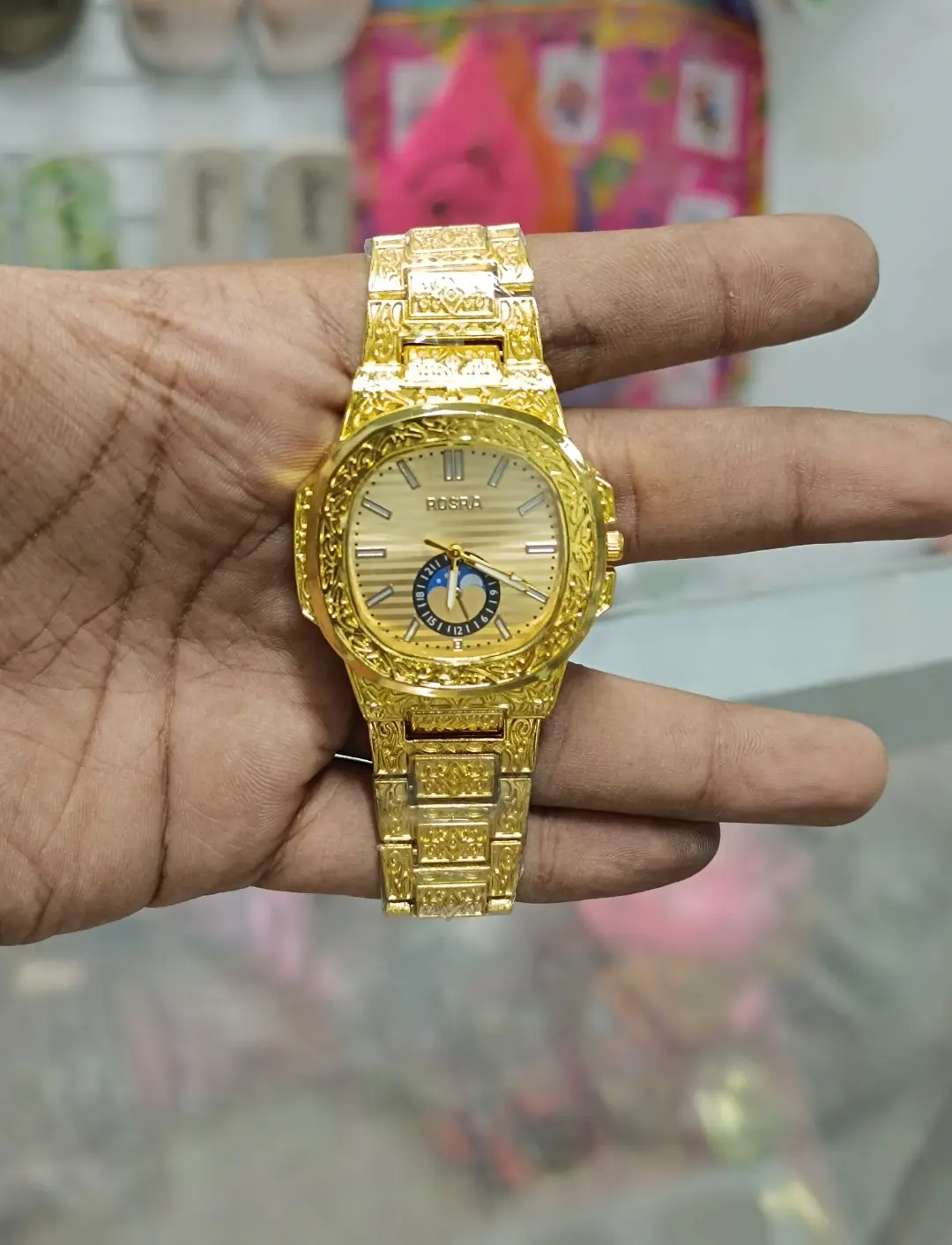 Picture of Islamic Calligraphy Arabic Men's Watch/New Classic Retro Men's Watch with Steel Strap