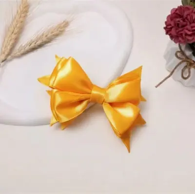 Picture of Korean Style Hair Clip Bow Stylish 2pcs Hair clip/pookie Bow Tie Lais Hair Clip for girls