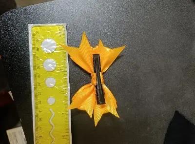 Picture of Korean Style Hair Clip Bow Stylish 2pcs Hair clip/pookie Bow Tie Lais Hair Clip for girls