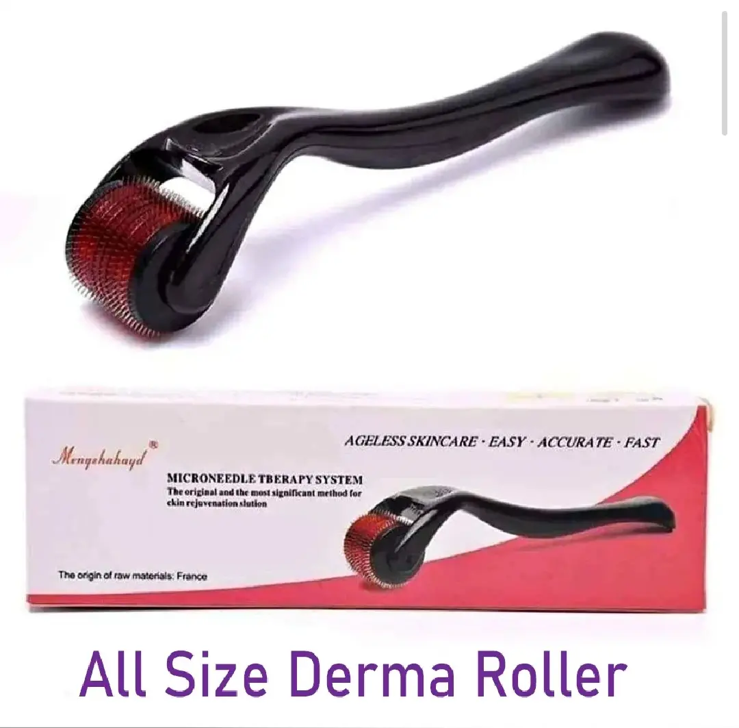 Picture of Derma Roller 0.5 mm Professional Titanium Microneedle Derma Roller Hair Regrowth Acne Scars Anti-aging Skin Therapy Dermatology System - 5MMDR
