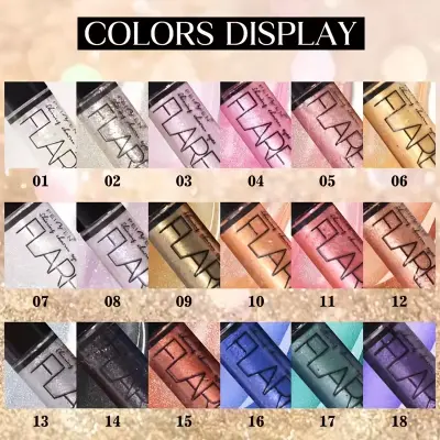 Picture of 6pcs/set Waterproof Glitter Eyeliner Liquid Shiny Eyeshadow Brighten Eyeshadow Diamond Pearlescent Eyemakeup Longlasting Shimmer Glitter Eyeshadow