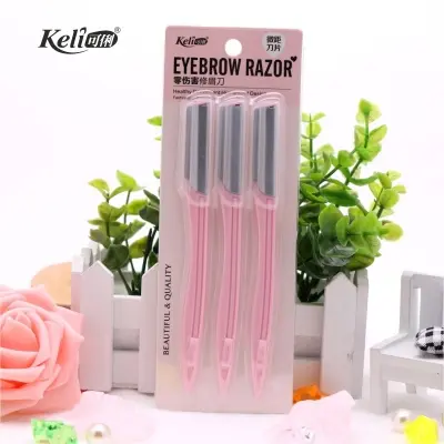 Picture of KELI 3PCS EYE BROW RAZOR Multicolor
