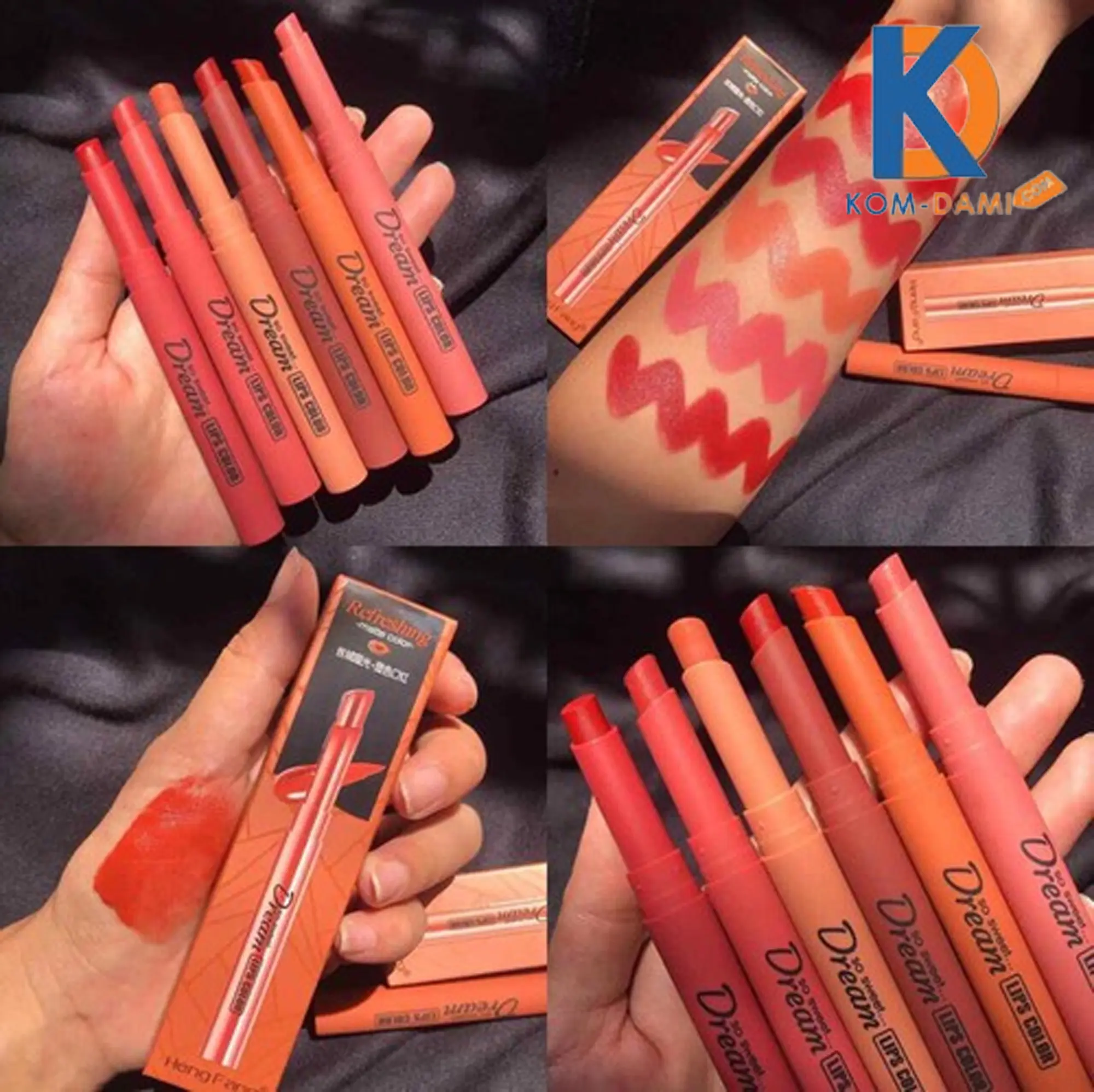 Picture of Dream Matte Velvet Lipsticks Set- 6pcs Multicolor