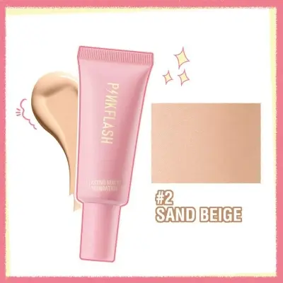 Picture of Pink Flash Long  Lasting Waterproof Matte Foundation -Vanilla- Shade-02