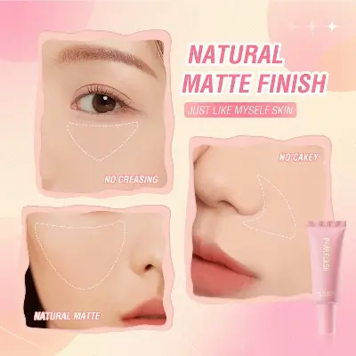 Picture of Pink Flash Long  Lasting Waterproof Matte Foundation -Vanilla- Shade-02