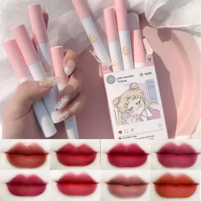 Picture of 8pcs Little Monster Lipsticks Set Long Lasting Matte Liquid Lipstick - lip glaze - lipcream Multicolor