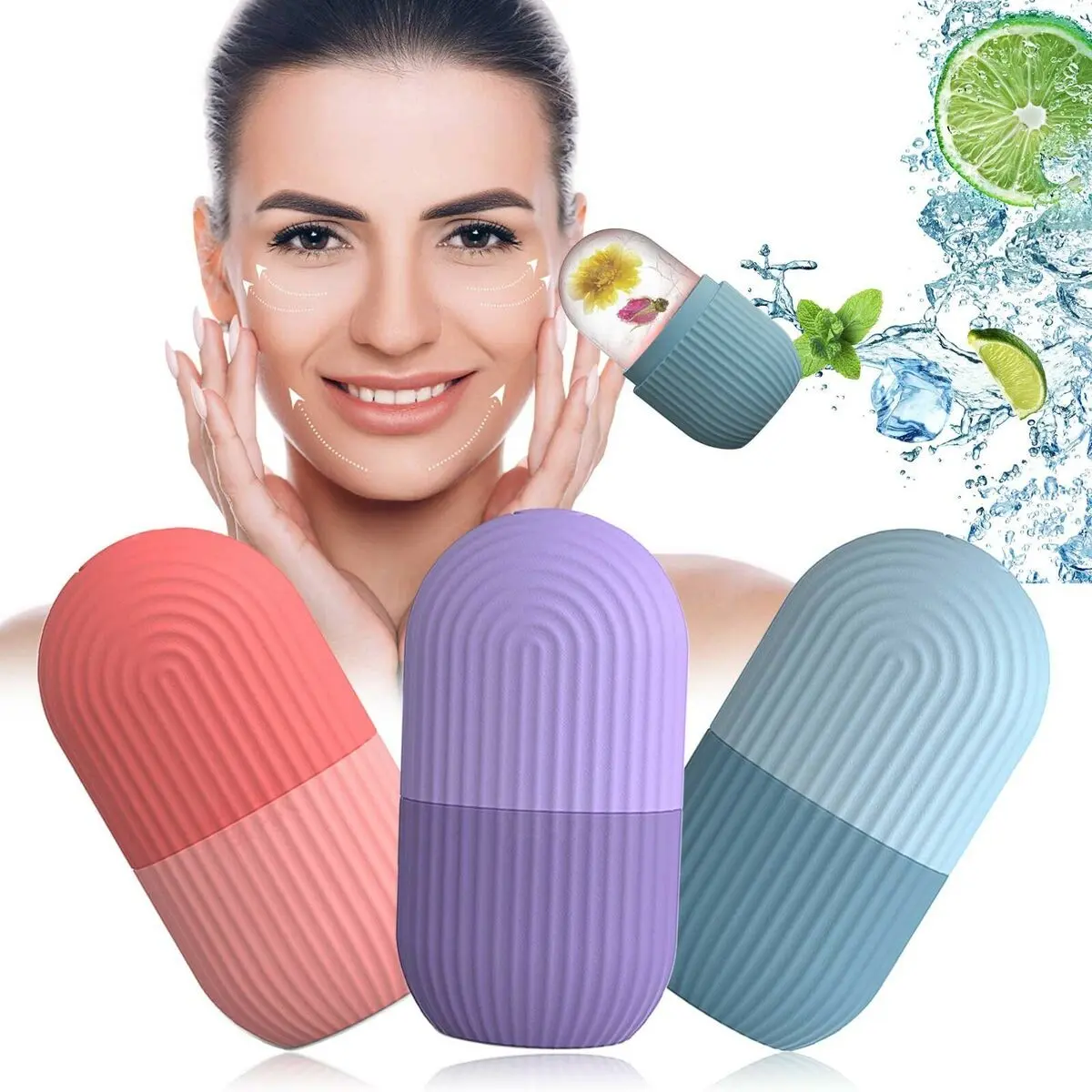 Picture of Ice roller for face, Neck, Face & Eyes Massager | Face and Eye Puffiness