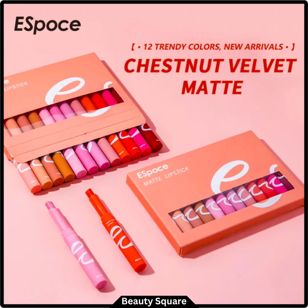Picture of ESpoce 12 Colors High Pigment Velvet Lipstick Set Multicolor